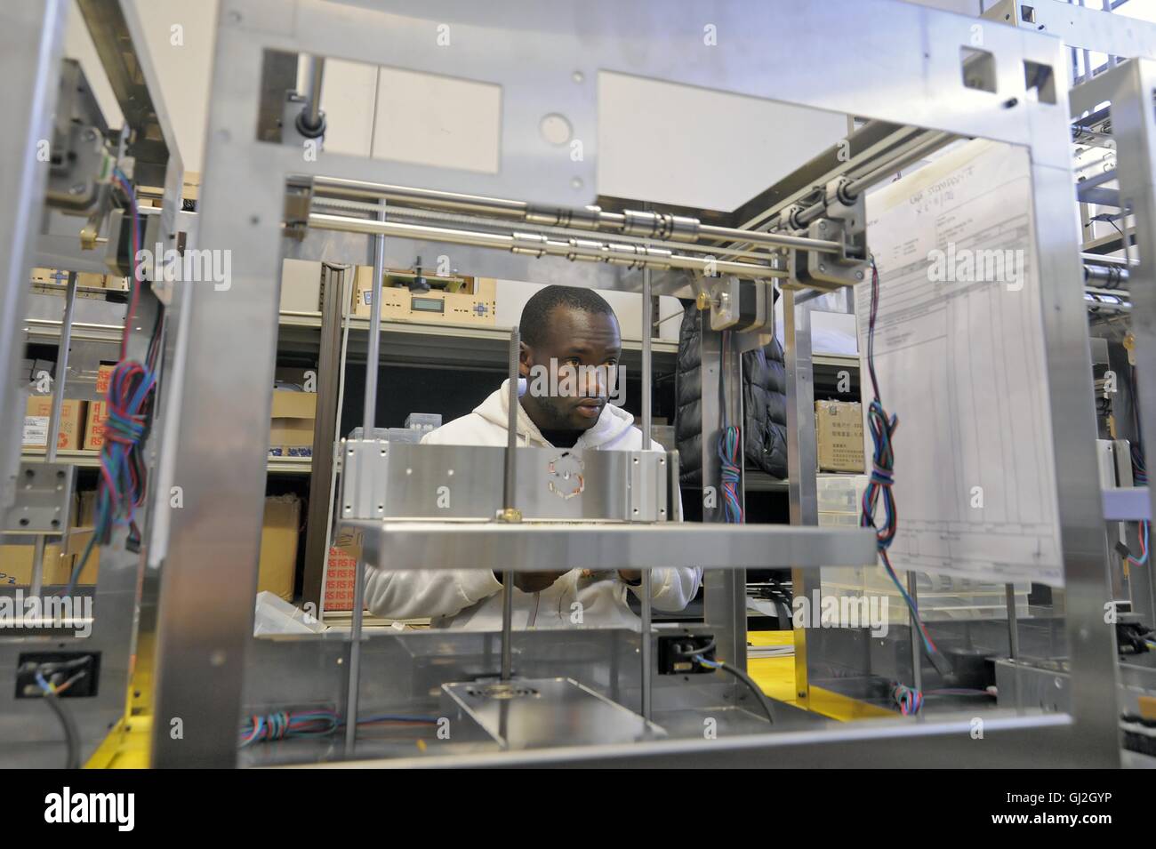 Nibionno (Lecco, Lombardei, Italien) Sharebot Fabrik von 3D-Druckern Stockfoto