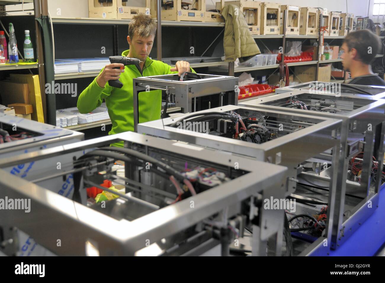 Nibionno (Lecco, Lombardei, Italien) Sharebot Fabrik von 3D-Druckern Stockfoto