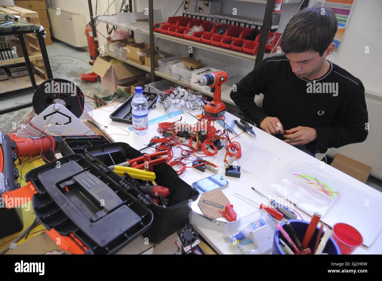 Nibionno (Lecco, Lombardei, Italien) Sharebot Fabrik von 3D-Druckern Stockfoto