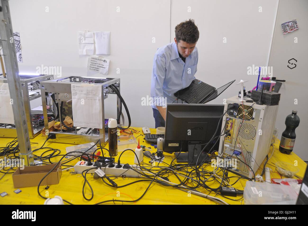 Nibionno (Lecco, Lombardei, Italien) Sharebot Fabrik von 3D-Druckern Stockfoto