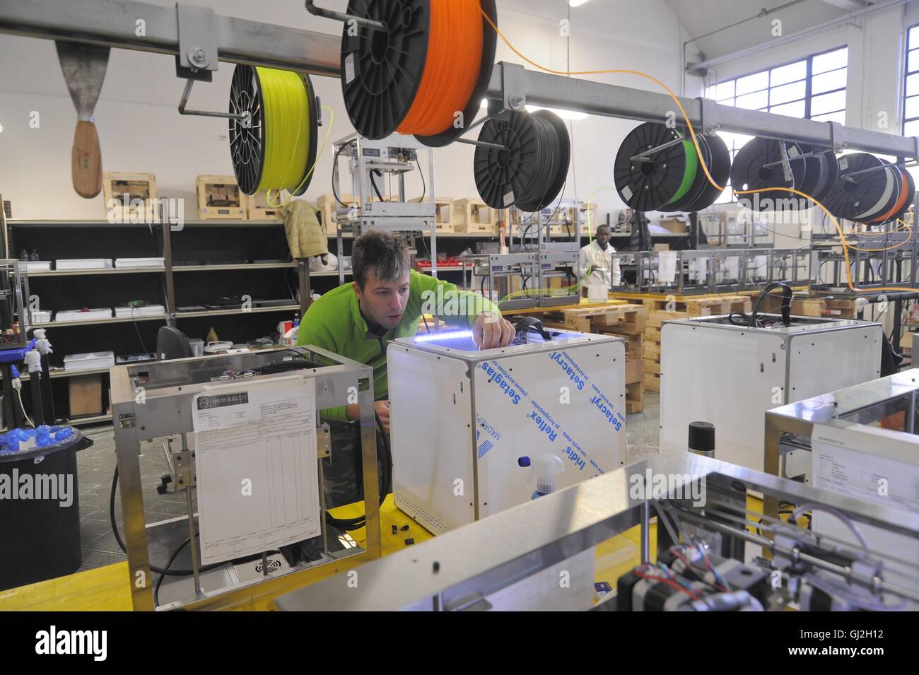 Nibionno (Lecco, Lombardei, Italien) Sharebot Fabrik von 3D-Druckern Stockfoto