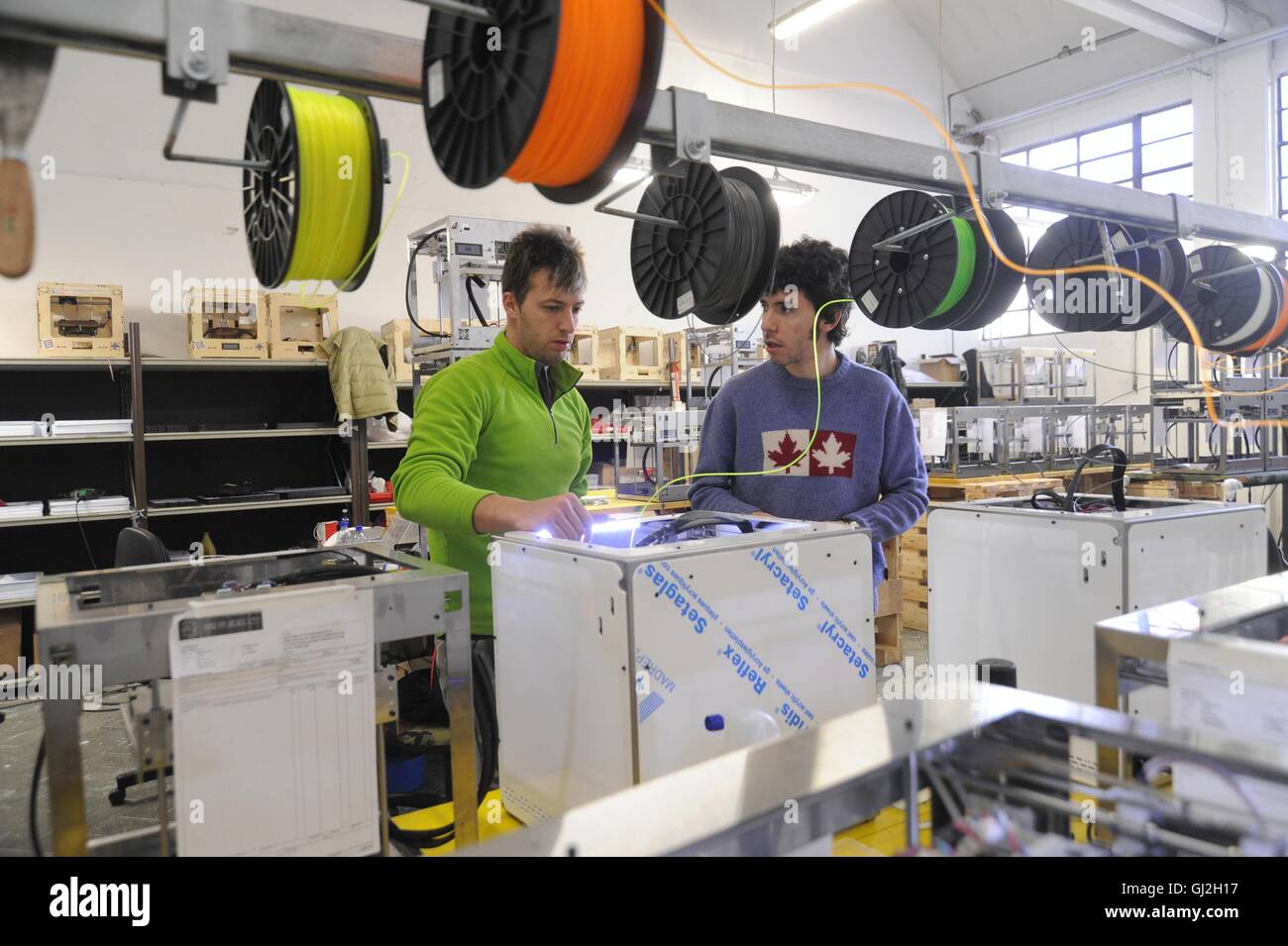 Nibionno (Lecco, Lombardei, Italien) Sharebot Fabrik von 3D-Druckern Stockfoto