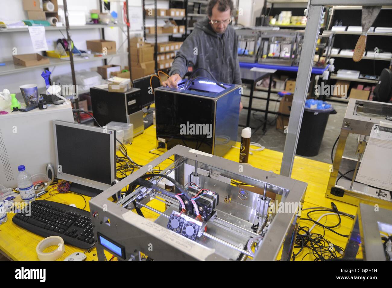 Nibionno (Lecco, Lombardei, Italien) Sharebot Fabrik von 3D-Druckern Stockfoto