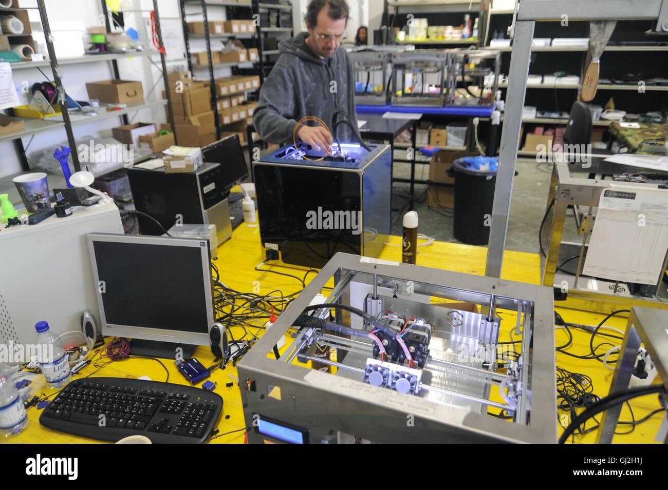 Nibionno (Lecco, Lombardei, Italien) Sharebot Fabrik von 3D-Druckern Stockfoto