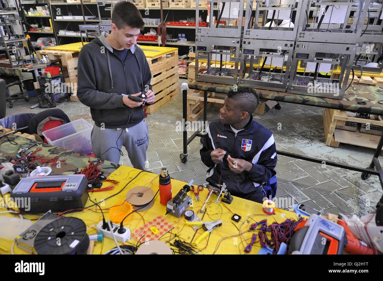 Nibionno (Lecco, Lombardei, Italien) Sharebot Fabrik von 3D-Druckern Stockfoto