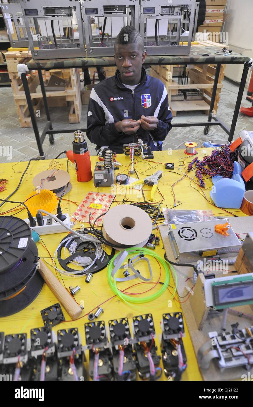 Nibionno (Lecco, Lombardei, Italien) Sharebot Fabrik von 3D-Druckern Stockfoto