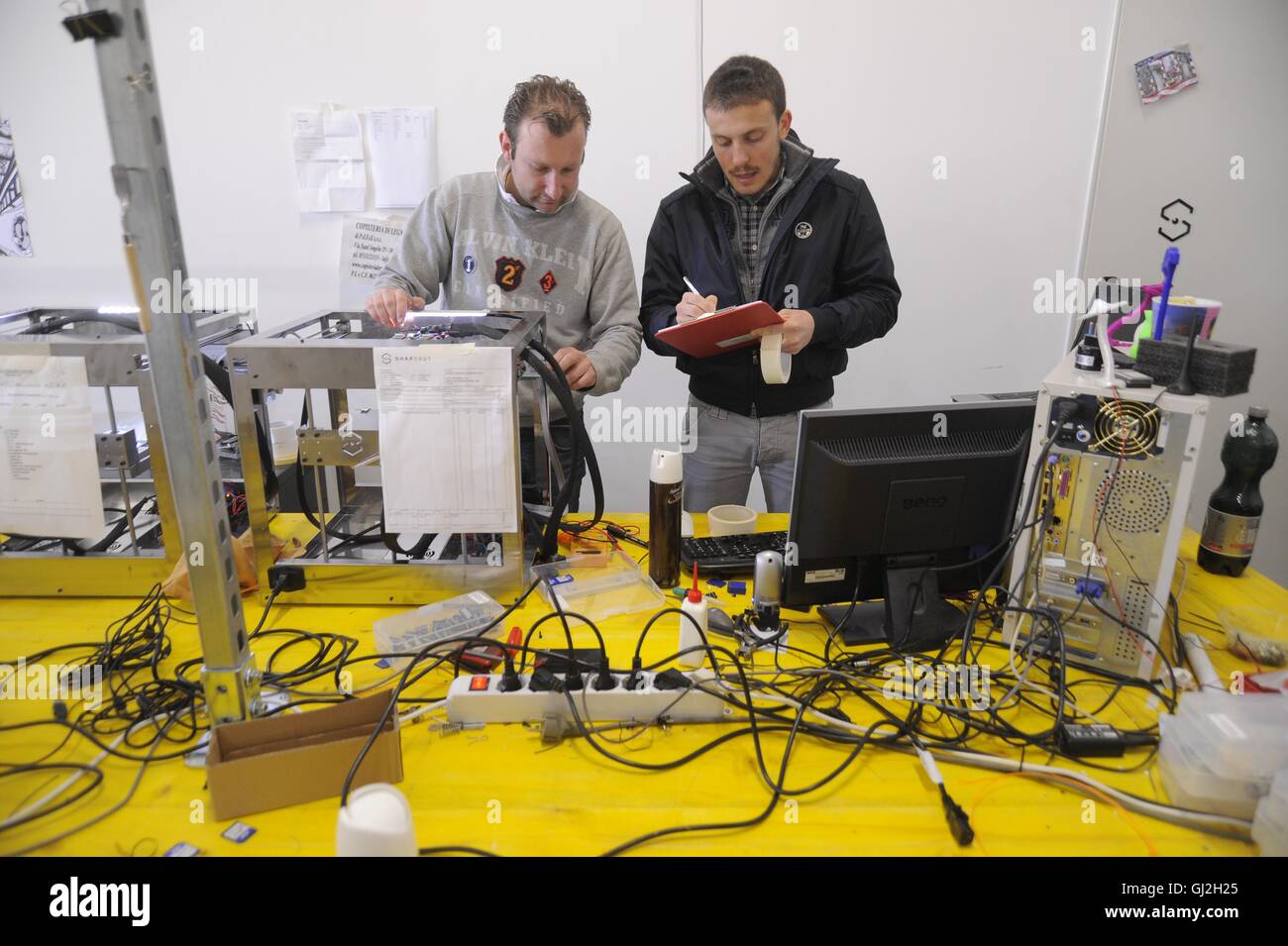 Nibionno (Lecco, Lombardei, Italien) Sharebot Fabrik von 3D-Druckern Stockfoto