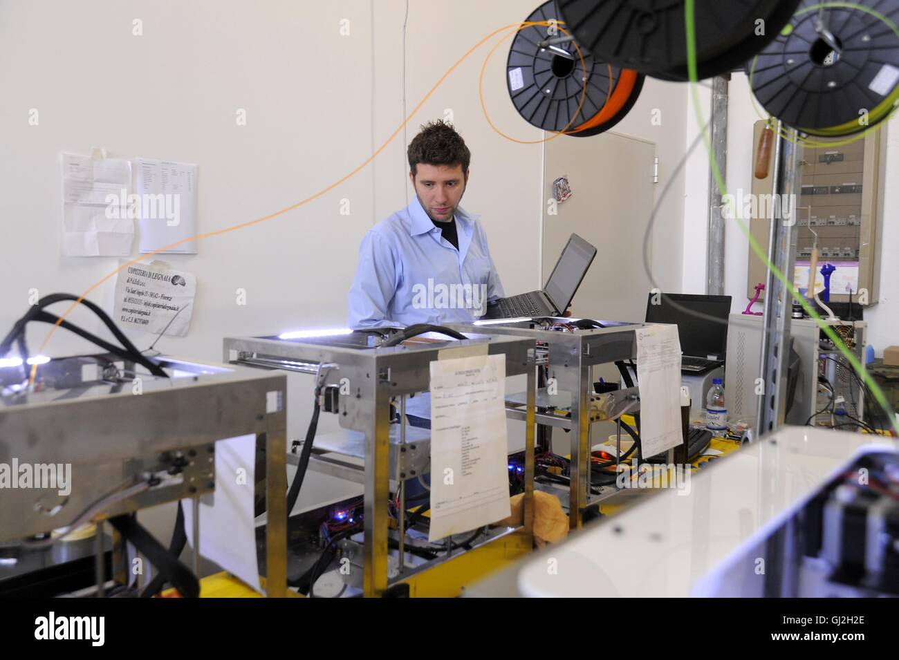 Nibionno (Lecco, Lombardei, Italien) Sharebot Fabrik von 3D-Druckern Stockfoto