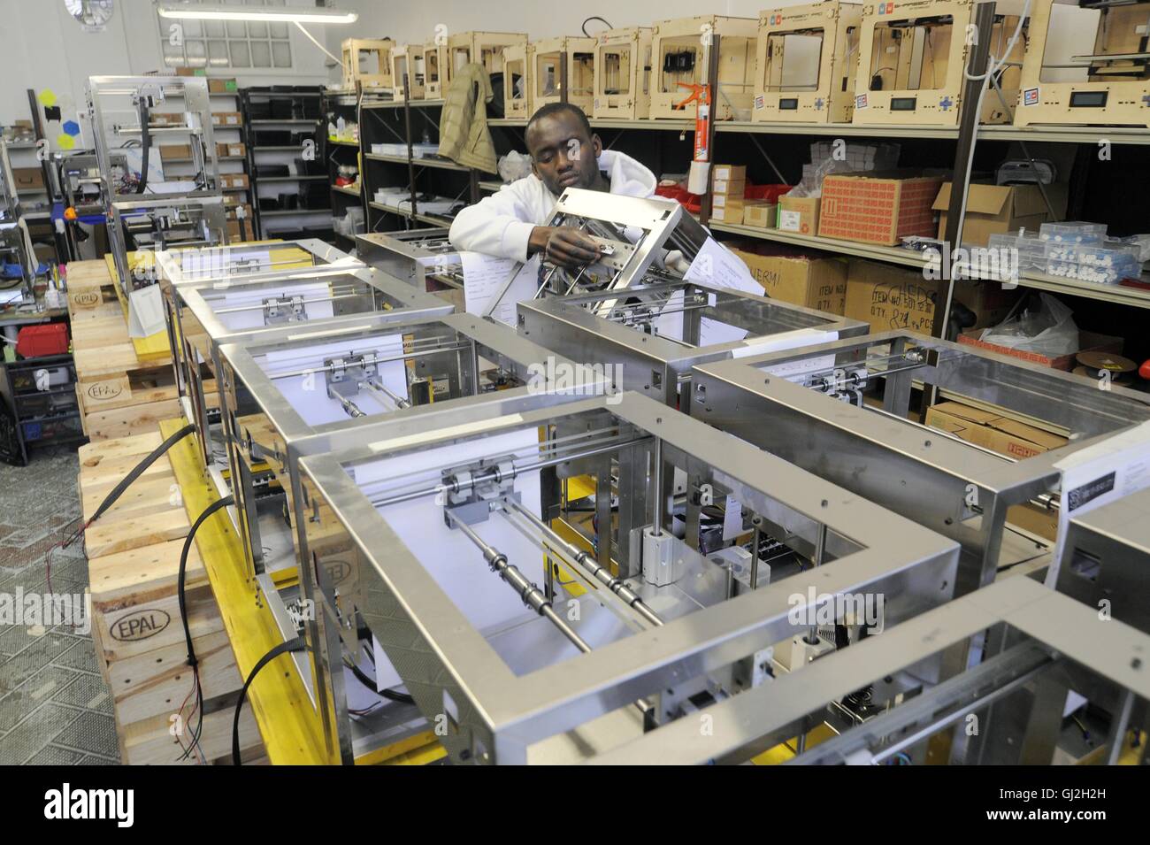 Nibionno (Lecco, Lombardei, Italien) Sharebot Fabrik von 3D-Druckern Stockfoto