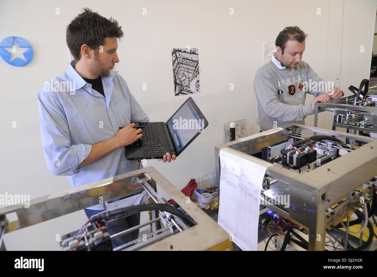 Nibionno (Lecco, Lombardei, Italien) Sharebot Fabrik von 3D-Druckern Stockfoto