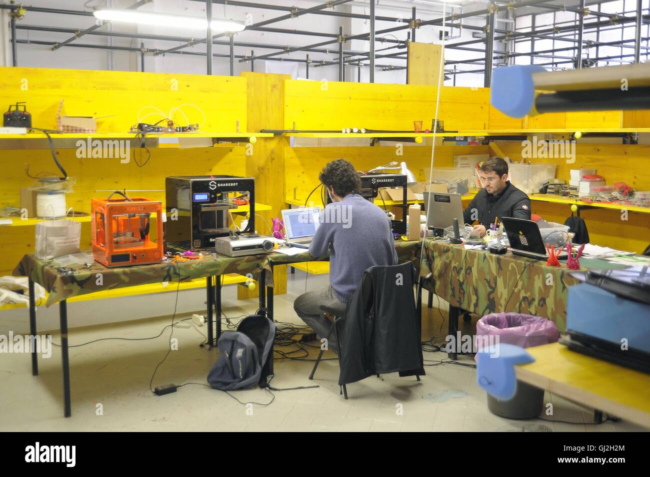 Nibionno (Lecco, Lombardei, Italien) Sharebot Fabrik von 3D-Druckern Stockfoto