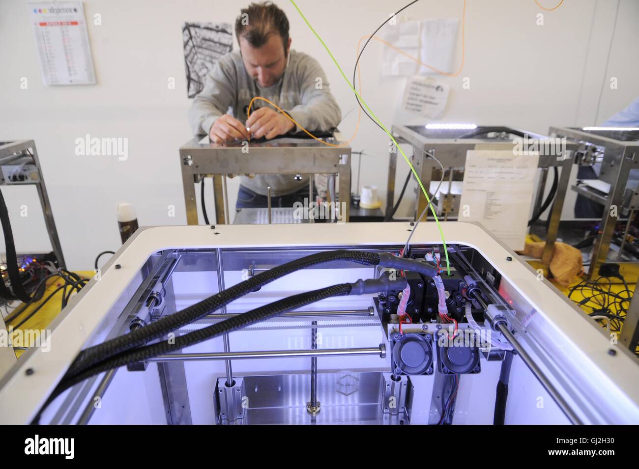 Nibionno (Lecco, Lombardei, Italien) Sharebot Fabrik von 3D-Druckern Stockfoto