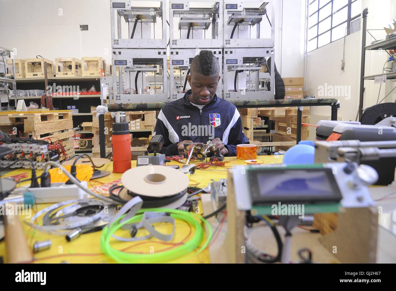 Nibionno (Lecco, Lombardei, Italien) Sharebot Fabrik von 3D-Druckern Stockfoto