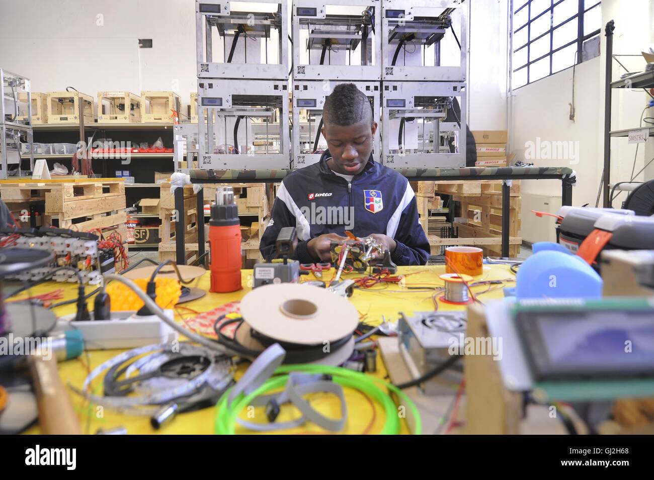 Nibionno (Lecco, Lombardei, Italien) Sharebot Fabrik von 3D-Druckern Stockfoto