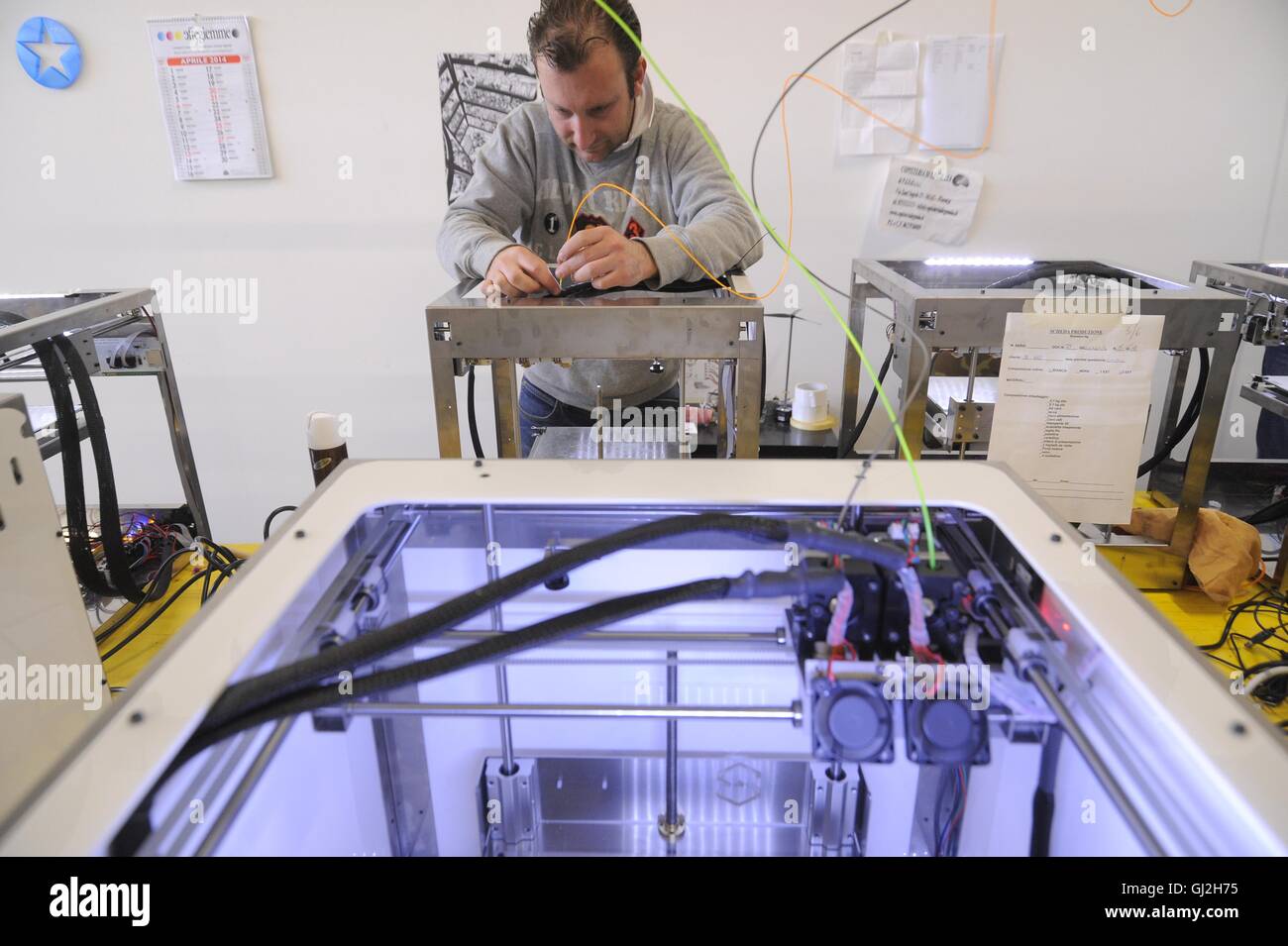 Nibionno (Lecco, Lombardei, Italien) Sharebot Fabrik von 3D-Druckern Stockfoto