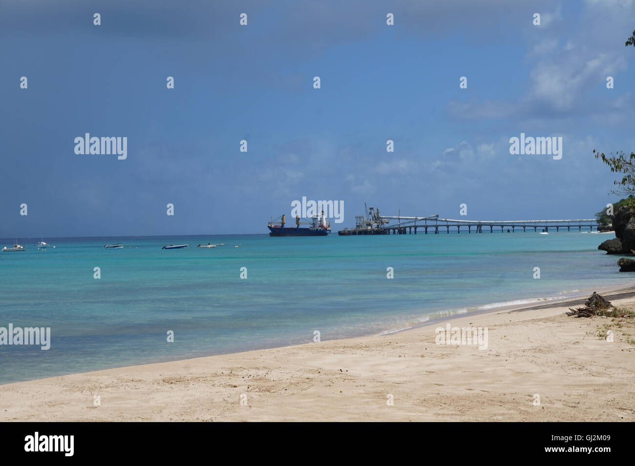 Dover Beach, Barbados Stockfoto