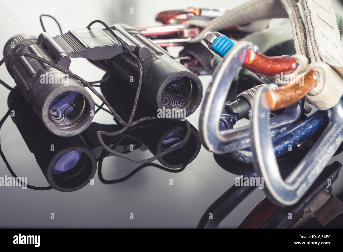 Kletterausrüstung Stockfoto