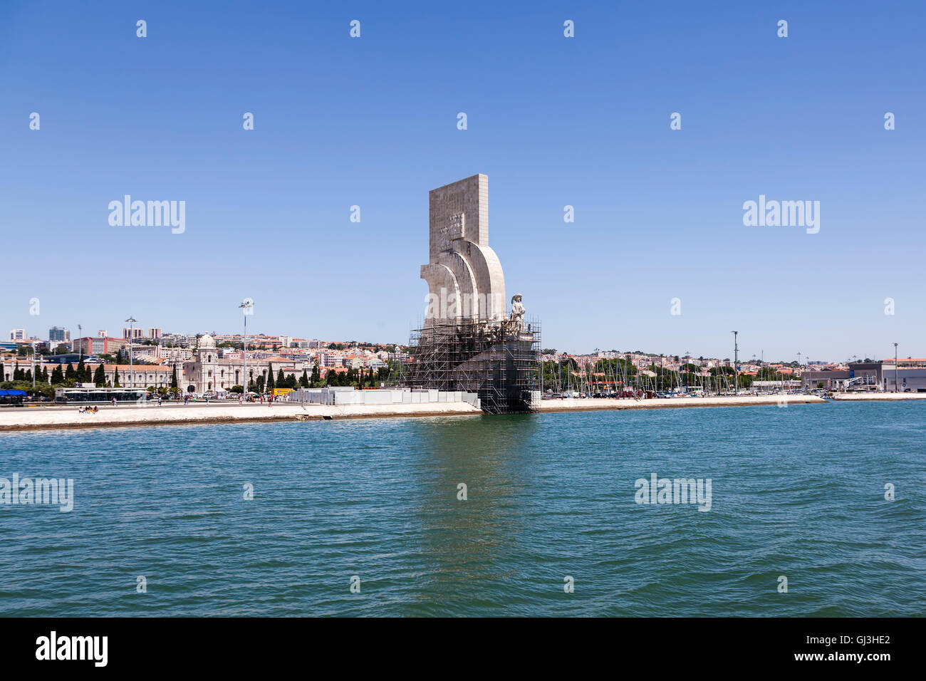 Padrão Dos Descobrimentos, Denkmal der Entdeckungen, Lissabon, Portugal. Stockfoto