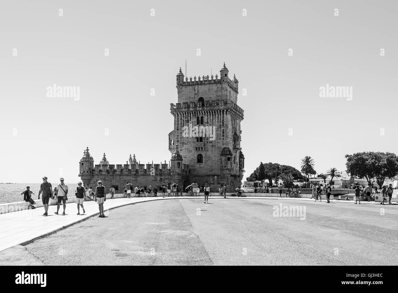 Turm von Belem in Lissabon, Portugal. Stockfoto