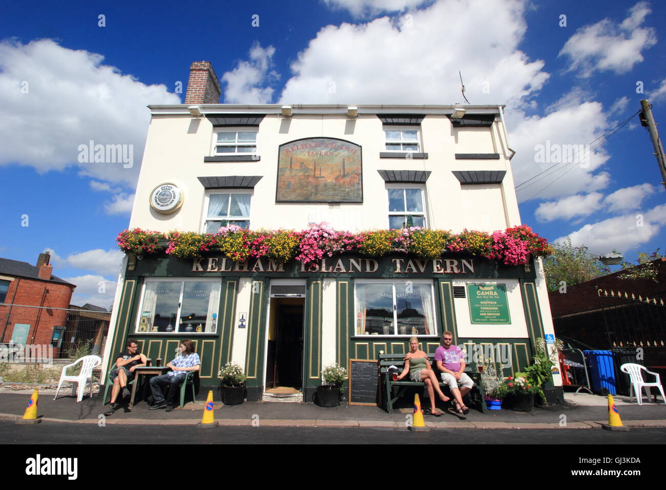 Außenseite des Kelham Island Taverne, ein echtes Ale Pub in Kelham Bezirk von Sheffield, South Yorkshire, England UK Stockfoto
