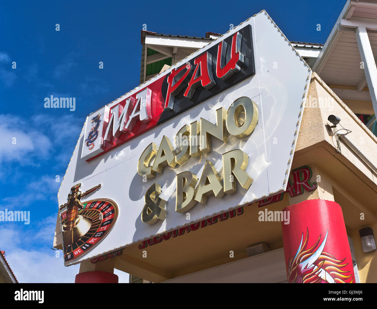 Dh Basseterre St. Kitts KARIBIK Karibik chinesischen Casino ma Pau Westinseln Stockfoto