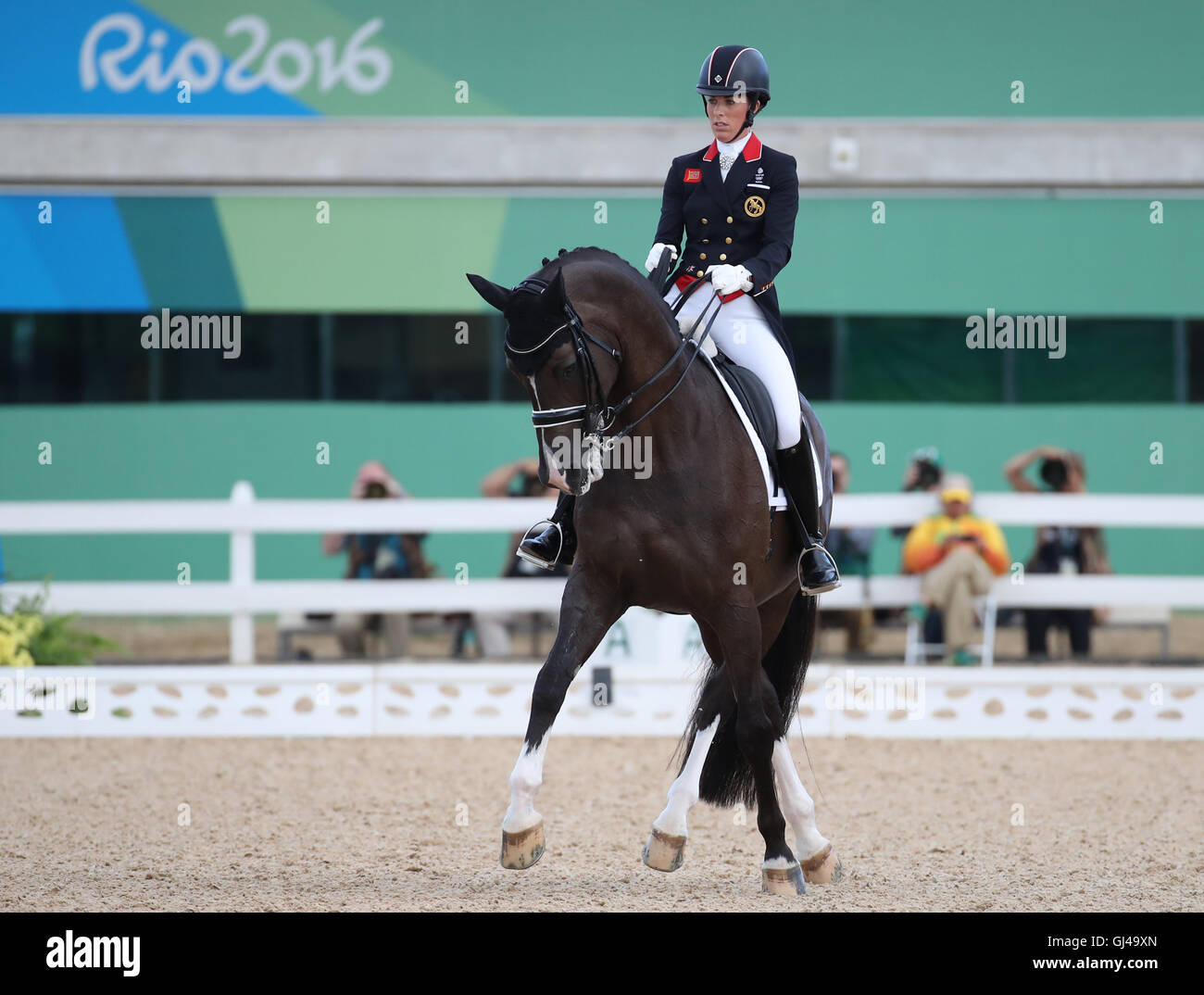 Rio De Janeiro Brasilien 12 August 2016 Charlotte Dujardin Grossbritanniens Auf Pferd Valegro Wahrend Der Dressur Individuelle Und Team Grand Prix Special Der Pferdesport Veranstaltungen Wahrend Der Rio 2016 Olympischen Spiele Am Olympic Equestrian
