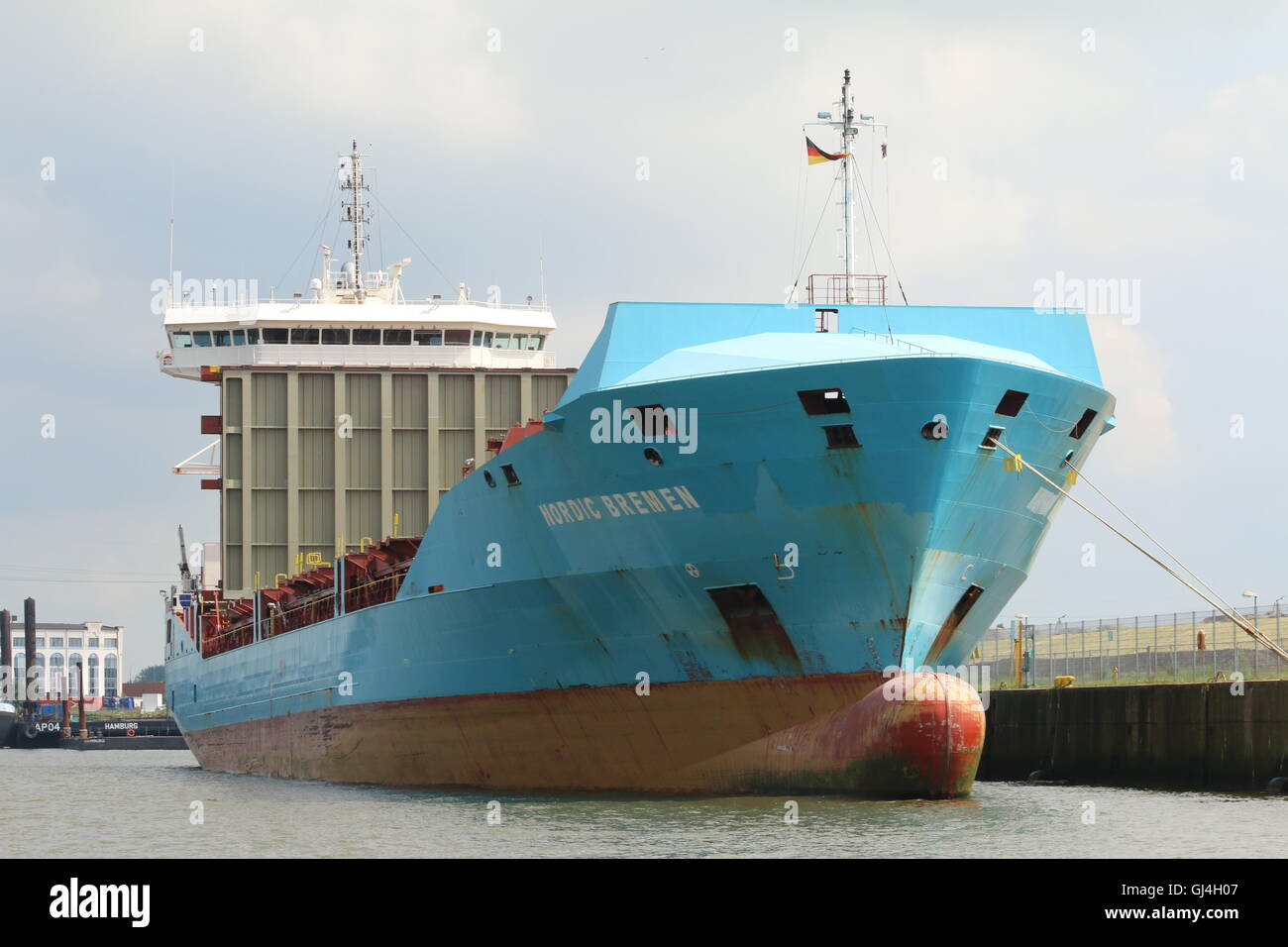 Bow Container Ship Hamburg Hamburg Stockfotos und -bilder Kaufen - Alamy
