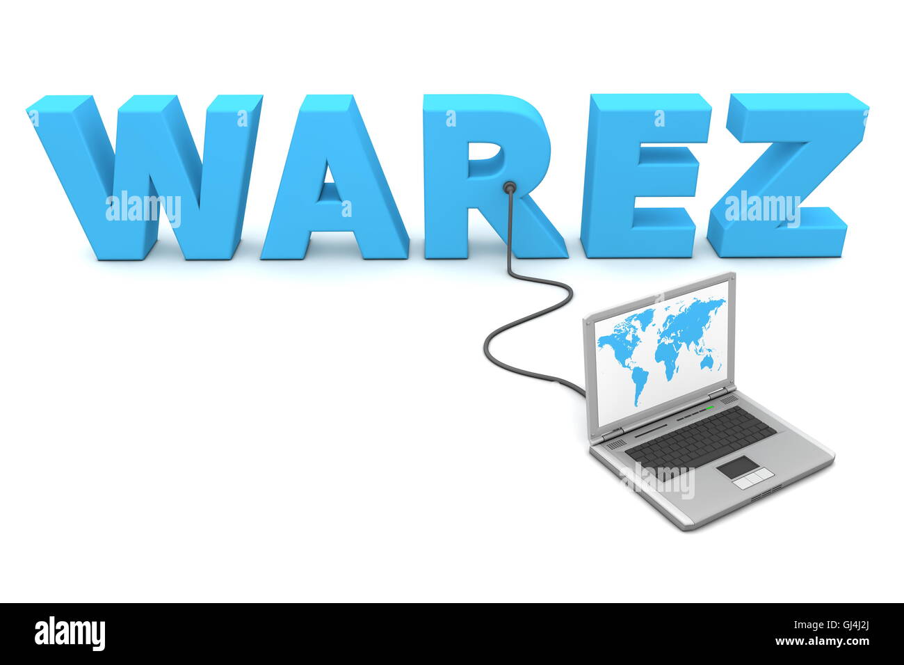 Verdrahtet, Warez Stockfoto