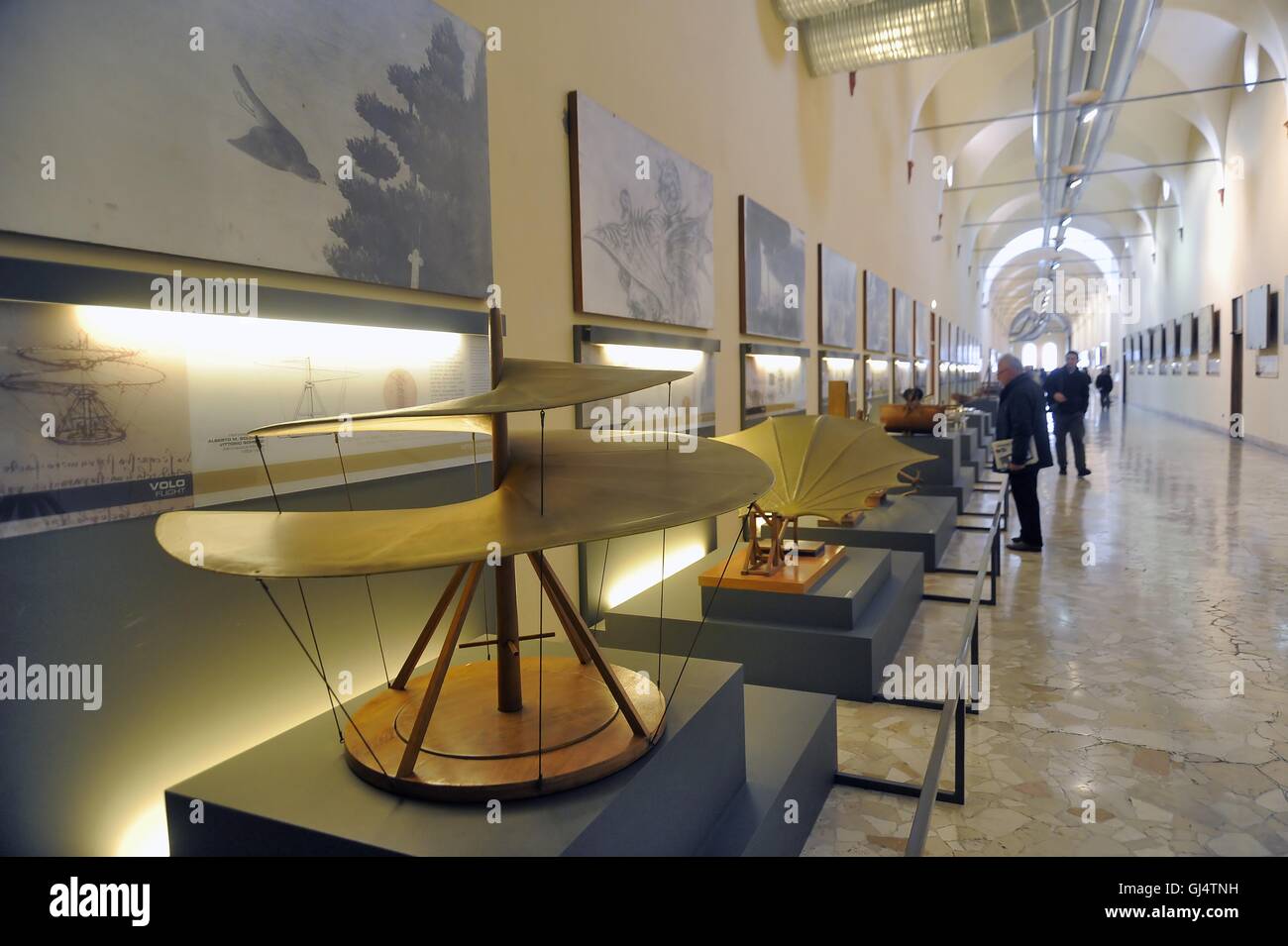 Milan(Italy), Nationalmuseum der Wissenschaft und Technik Leonardo Da Vinci; Rekonstruktion der Milan(Italy), Nationalmuseum der Wissenschaft und Technik Leonardo Da Vinci; Rekonstruktion der