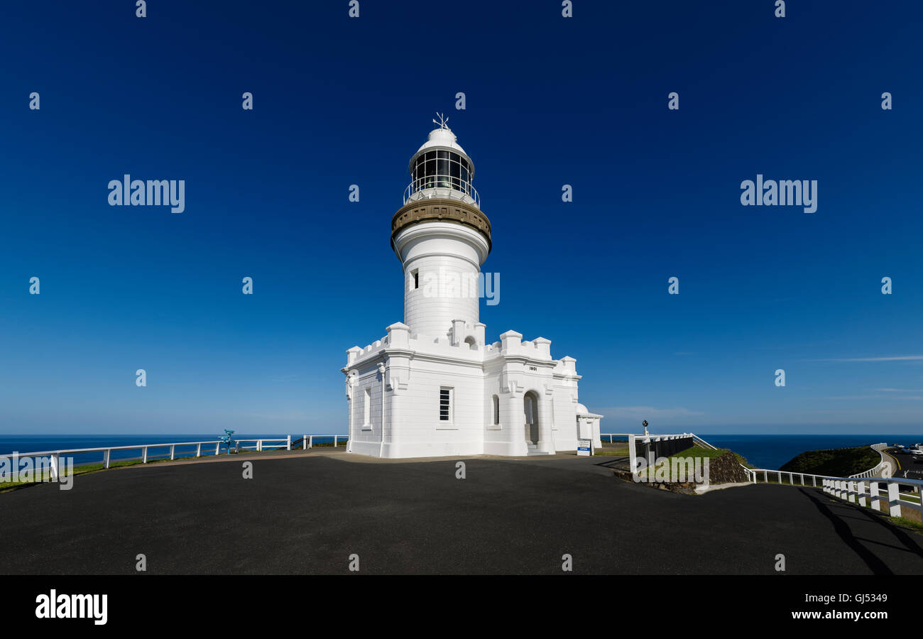 Cape Byron Leuchtturm in Byron Bay. Stockfoto