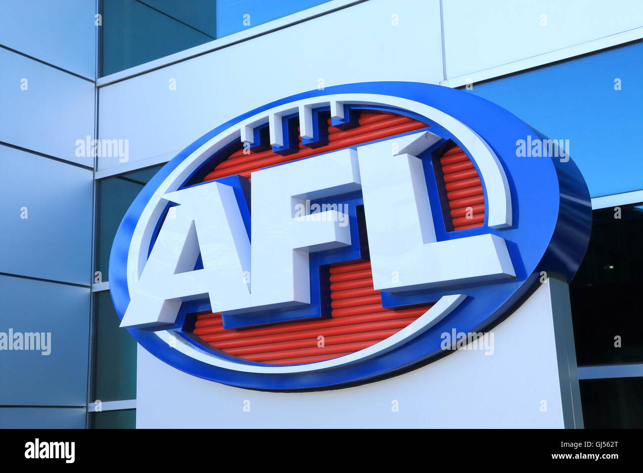 AFL australischer Fußball, die höchste professionelle Wettbewerb im Sport von Australier ordnet Fußball. Stockfoto