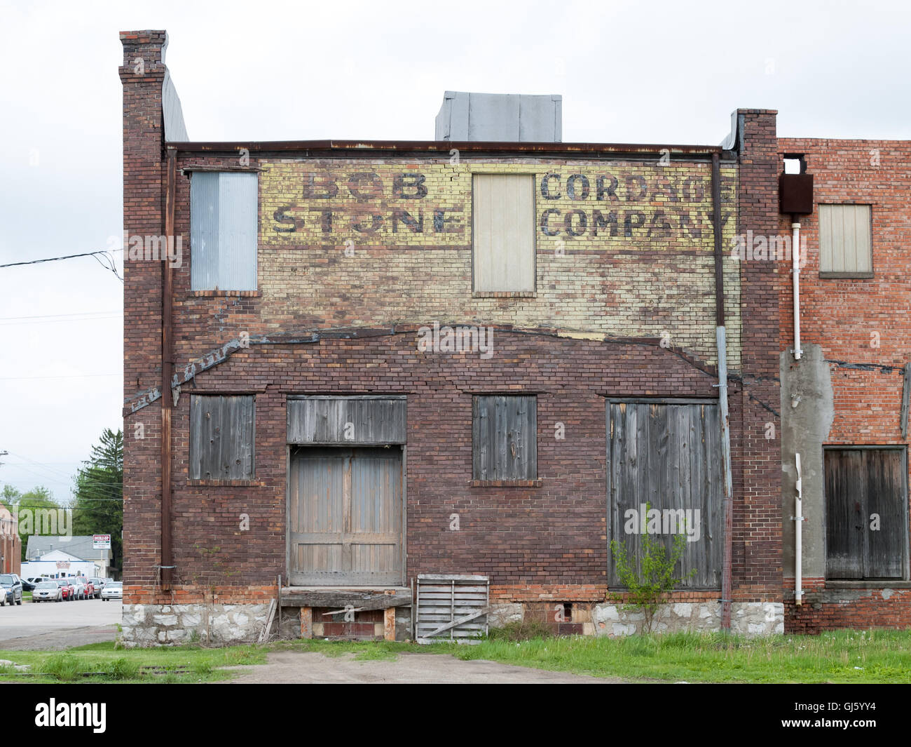 Alten verfallenen Buiilding. Chariton, IA Stockfoto