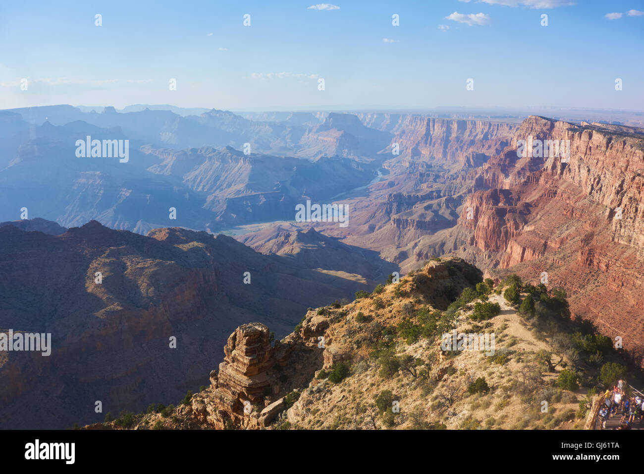 Grand Canyon vom Südrand. Arizona USA Stockfoto