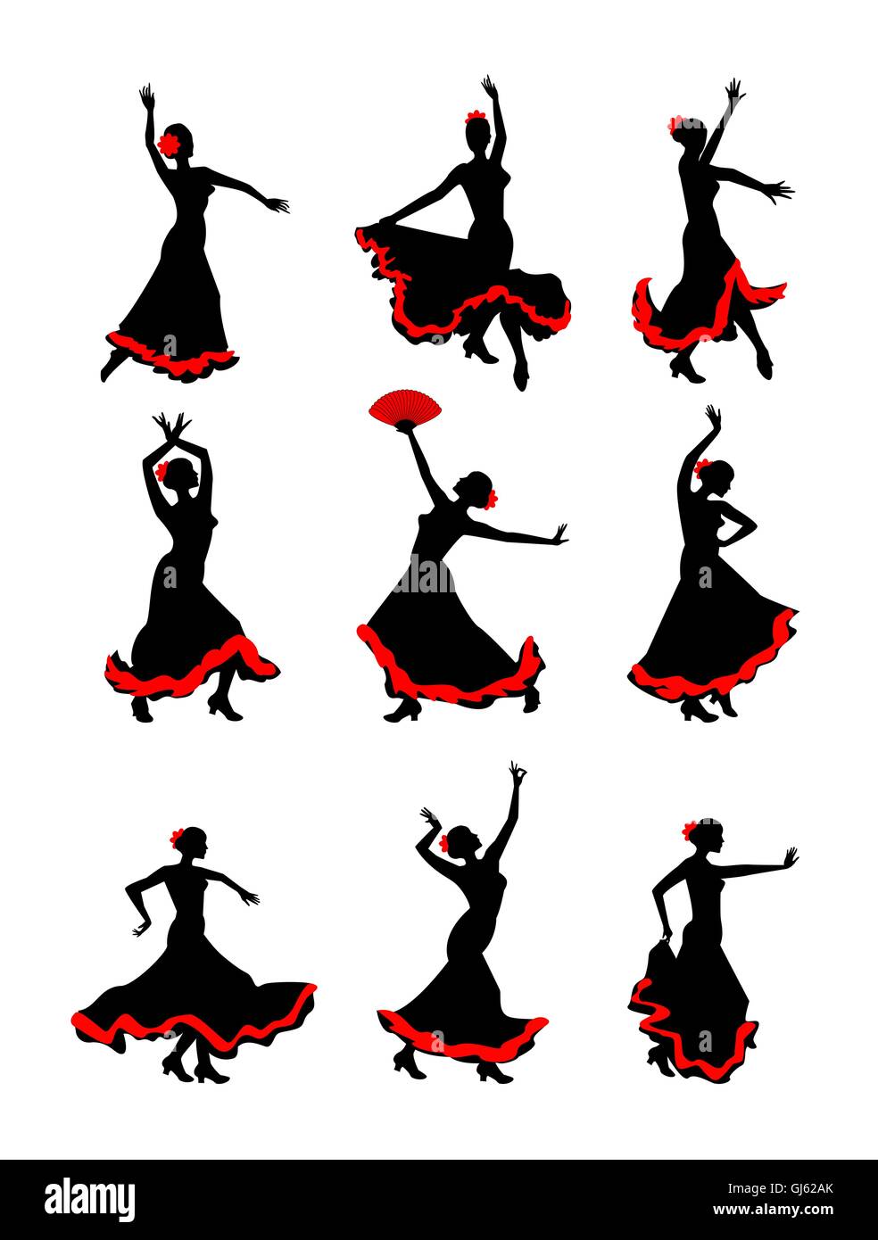 Flamenco pose Ausgeschnittene Stockfotos und -bilder - Alamy