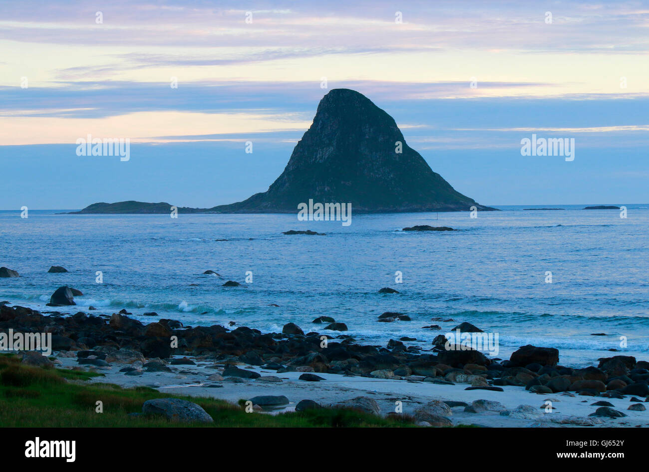 Impressionen: Bleiksoya, Vesteralen, Norwegen. Stockfoto