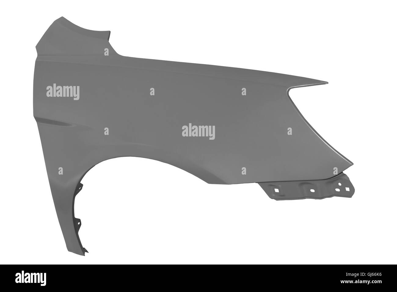 Fender auf weißem Hintergrund Stockfoto