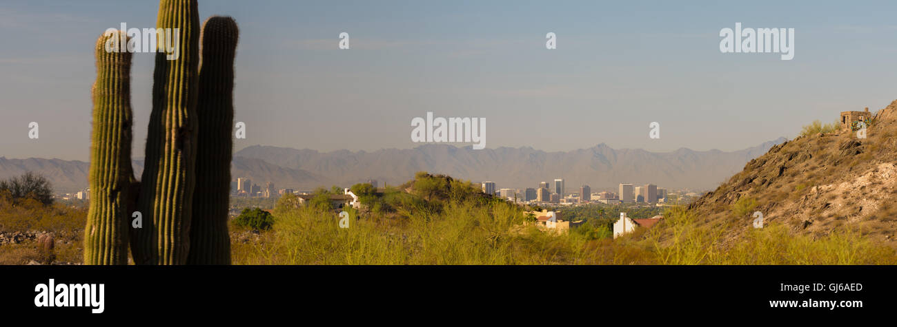 Phoenix, Arizona Piestewa Peak Park, Maricopa co., gesehen. Stockfoto