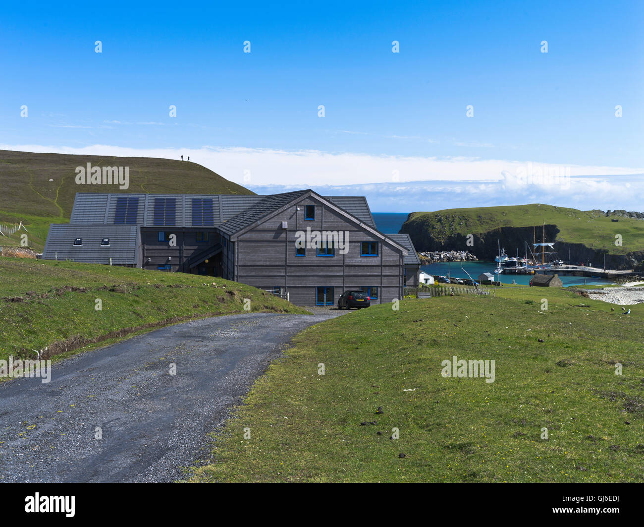 dh FAIR ISLE SHETLAND Bird Observatory hostel Stockfoto