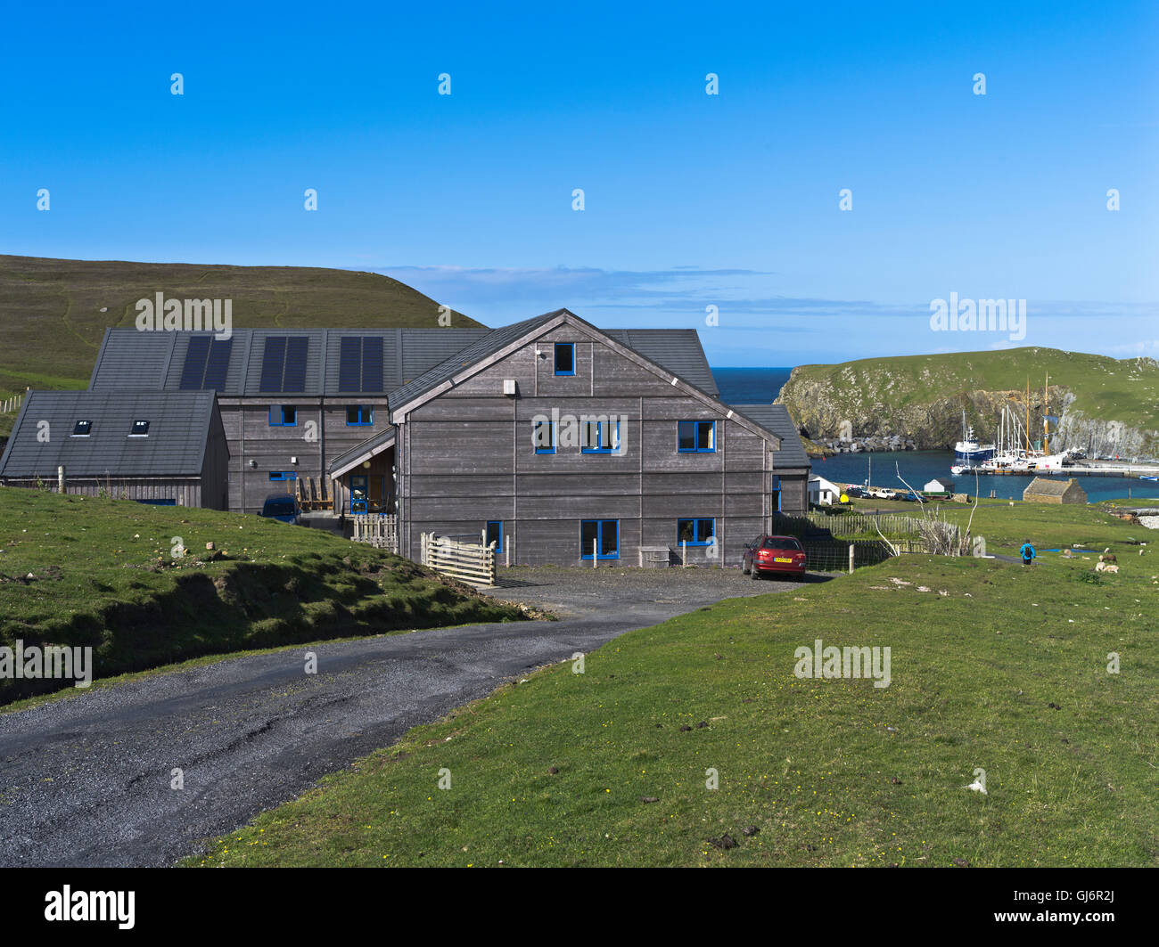 dh North Haven FAIR ISLE SHETLAND Vogel Observatorium Schottland Stockfoto