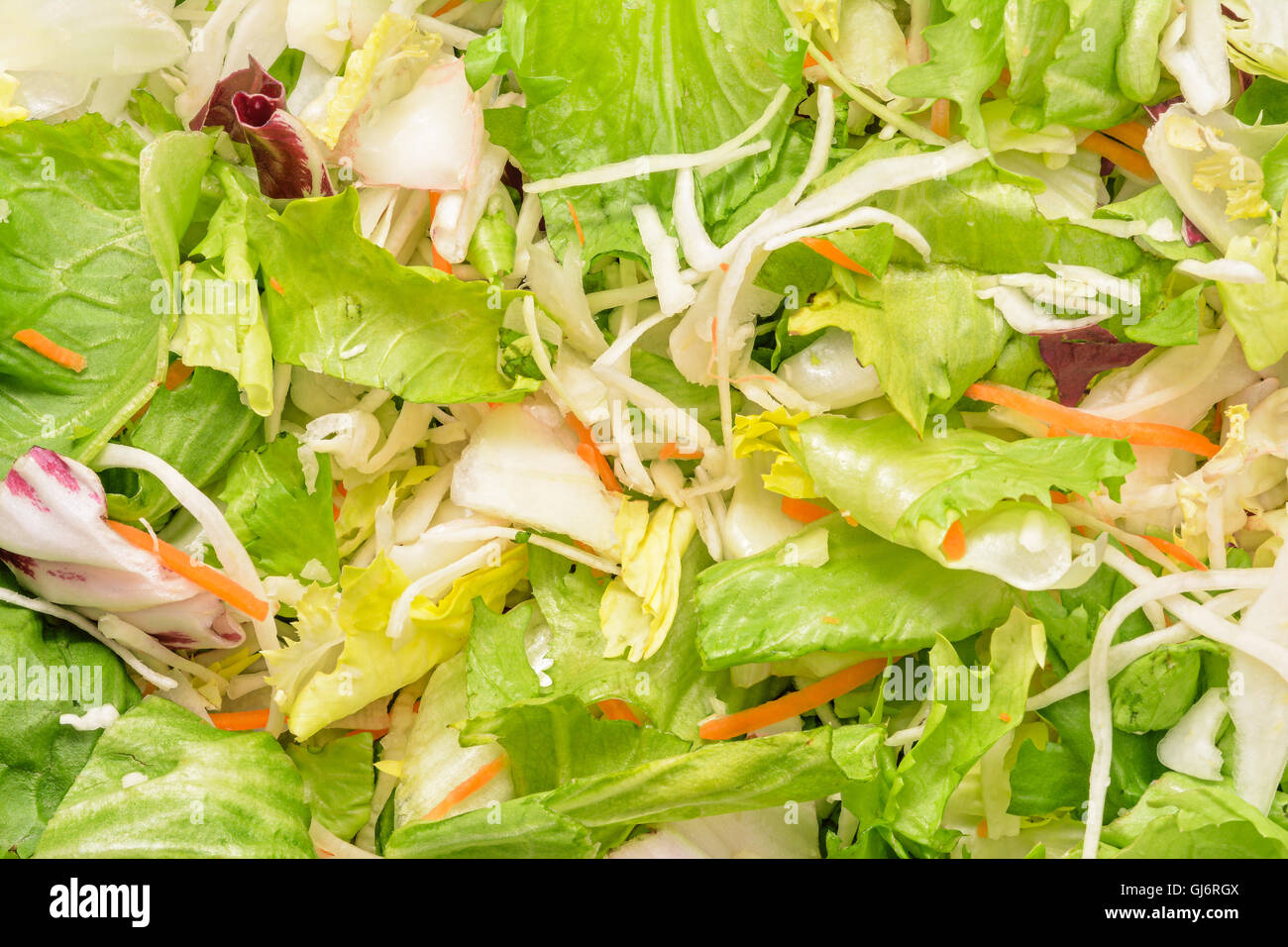 Salat-Mix Closeup Textur Stockfoto