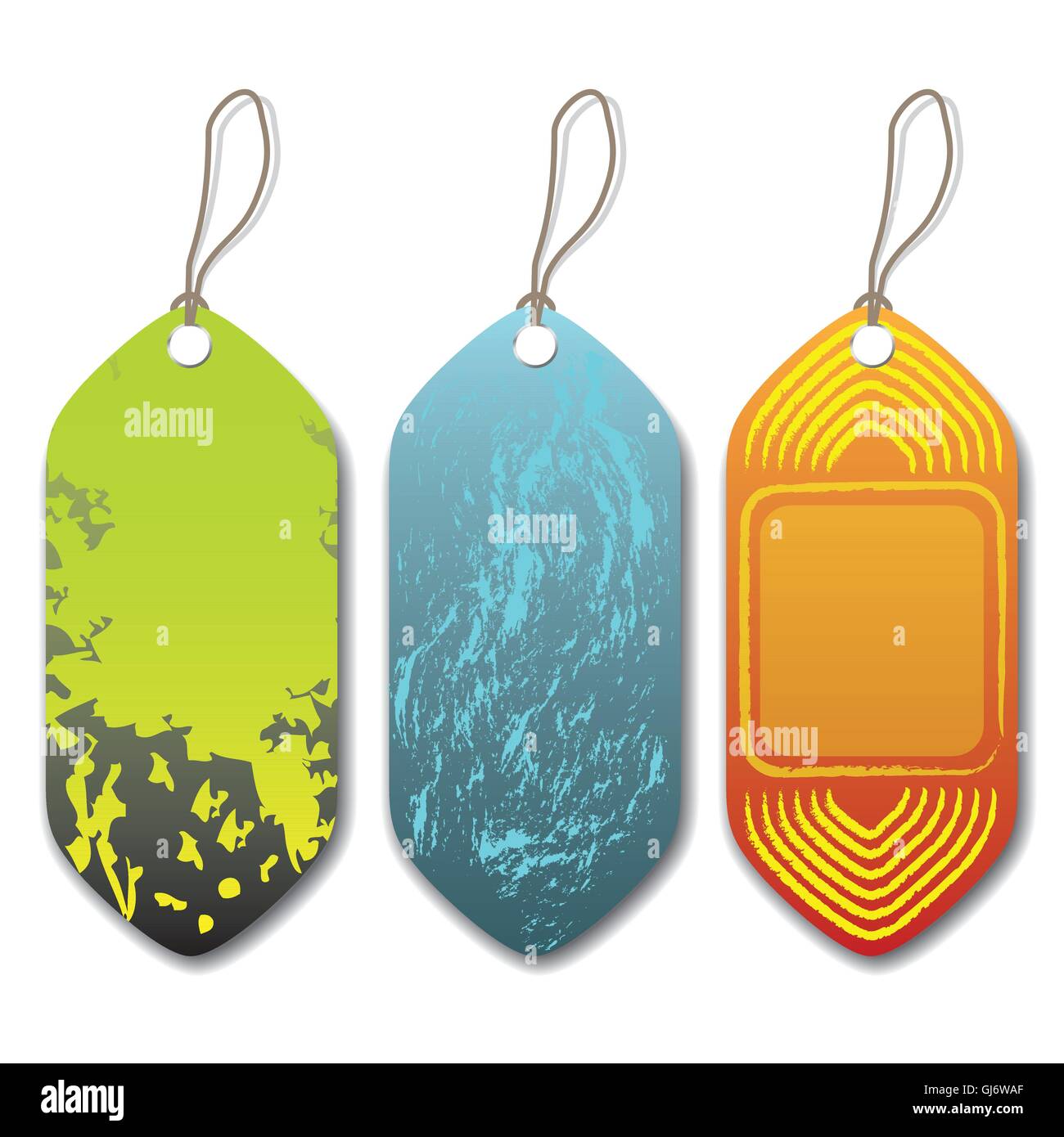 Diverse neue labels Stock Vektor