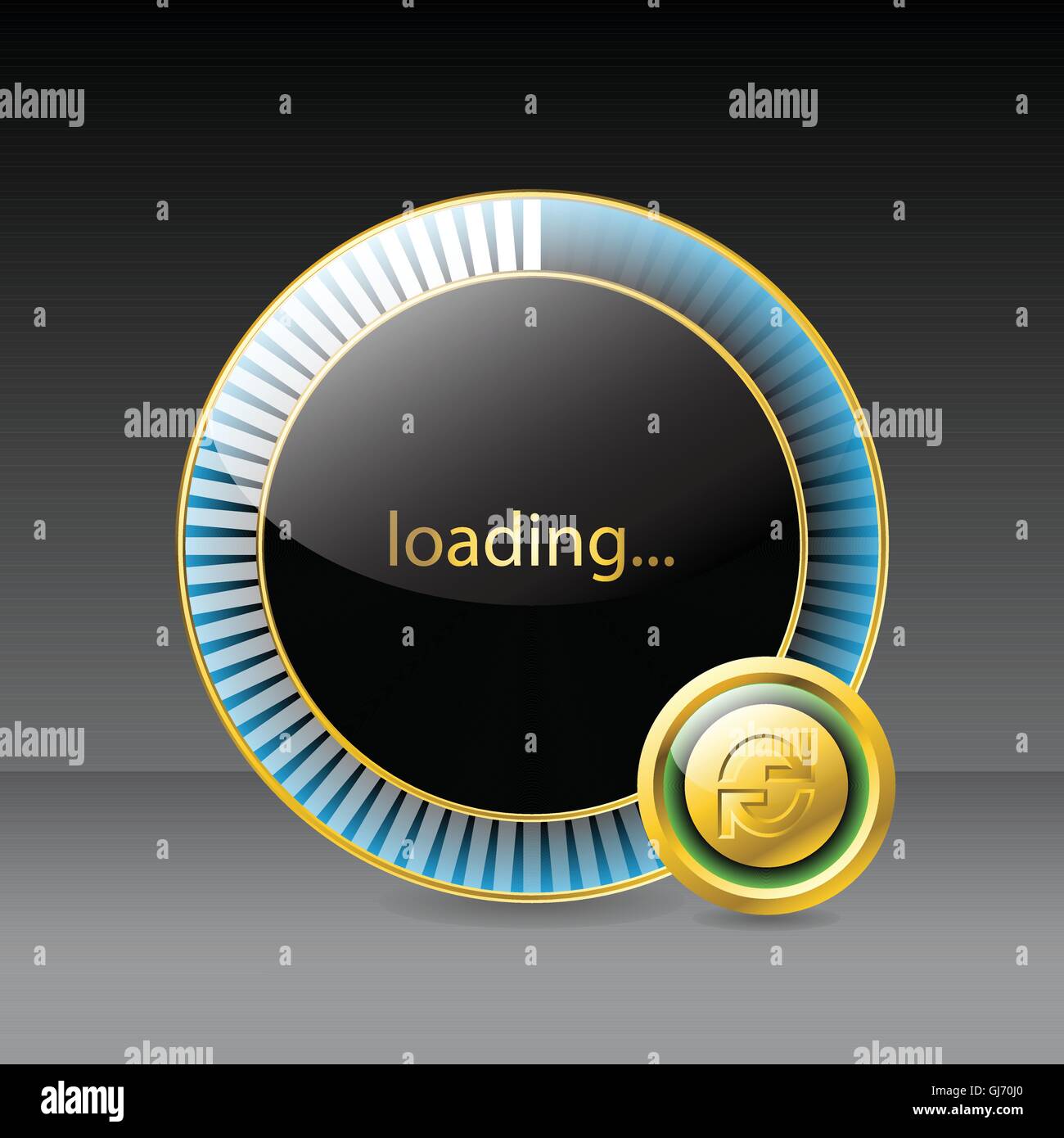 Website-Ladebildschirm Stock Vektor