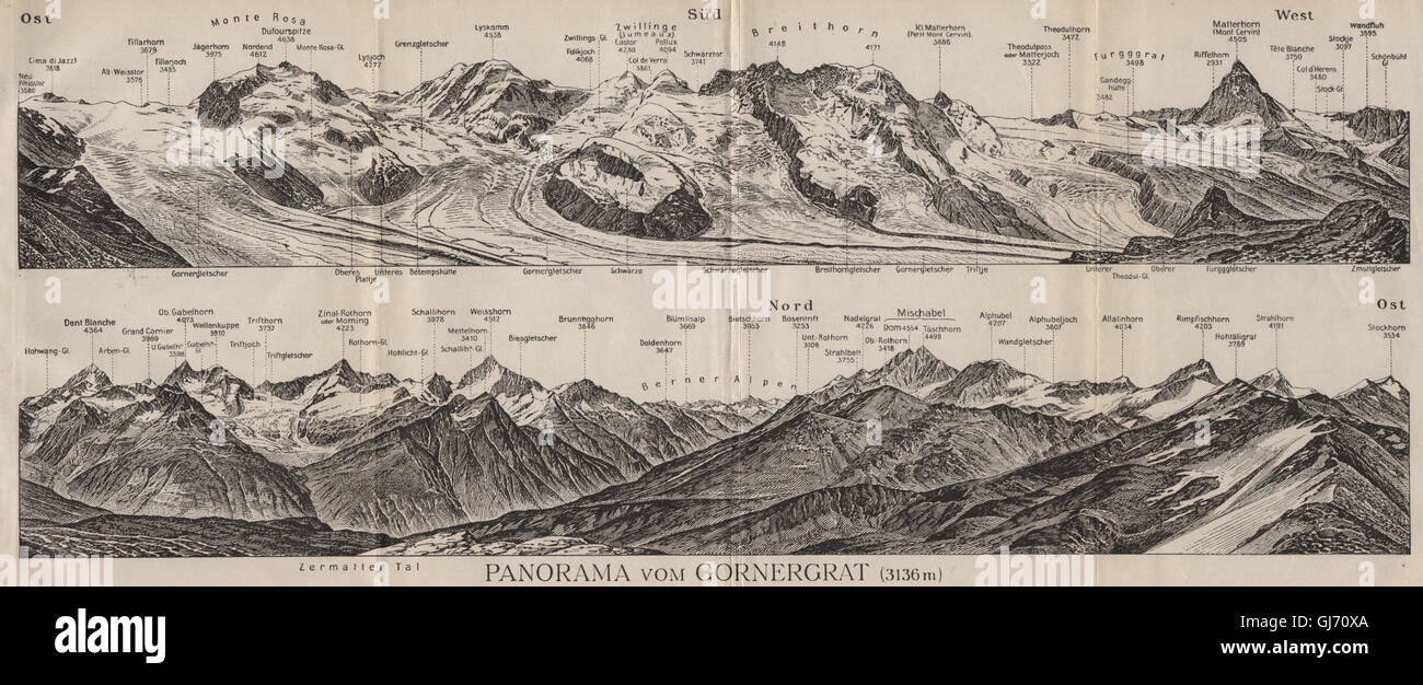 PANORAMA GORNERGRAT Zermatt Monte Rosa Breithorn Matterhorn Mischabel panorama-gornergrat-zermatt-monte-rosa-breithorn-matterhorn-mischabel