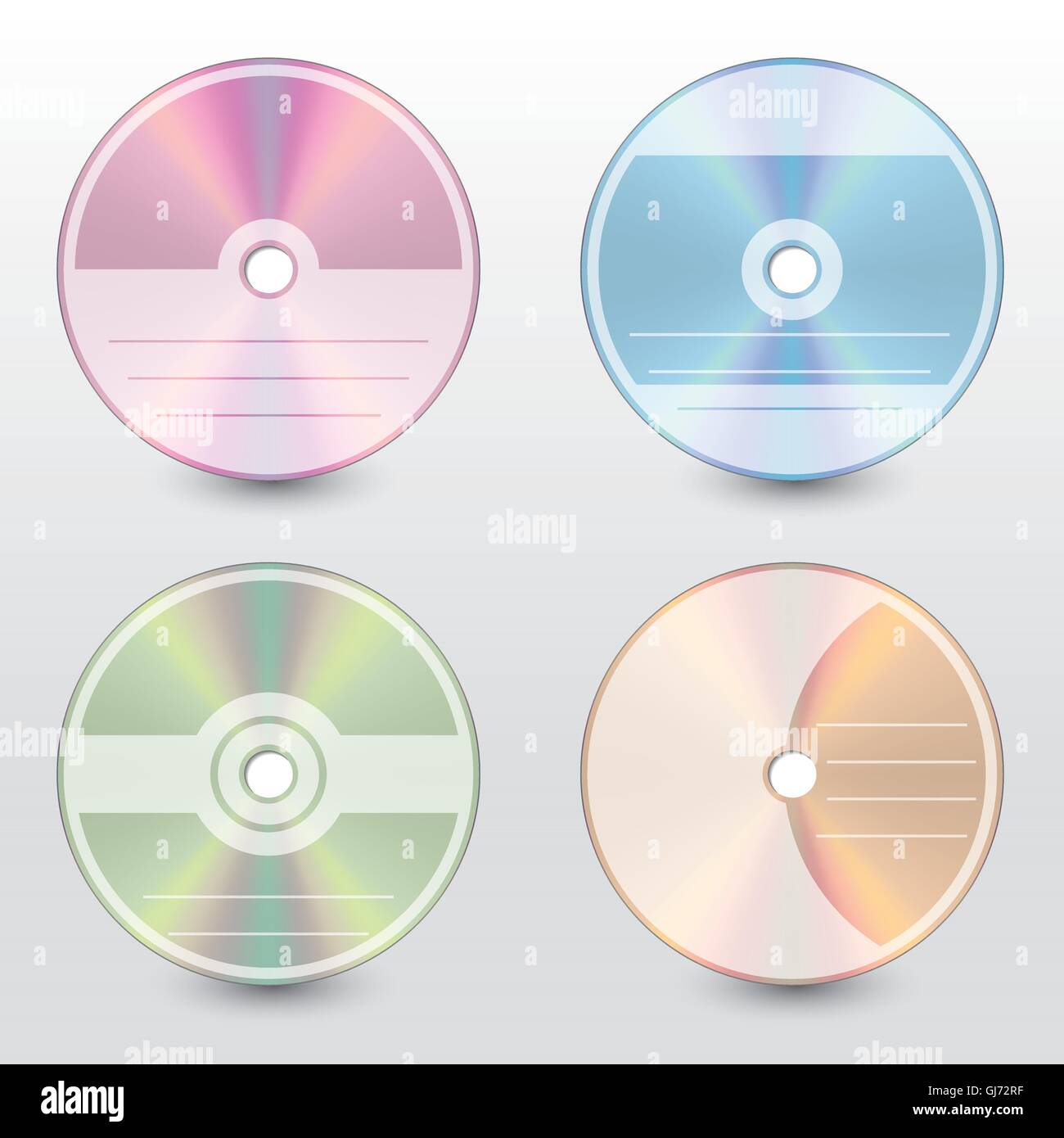 Editierbare und anpassbare Disc Cover Stock Vektor