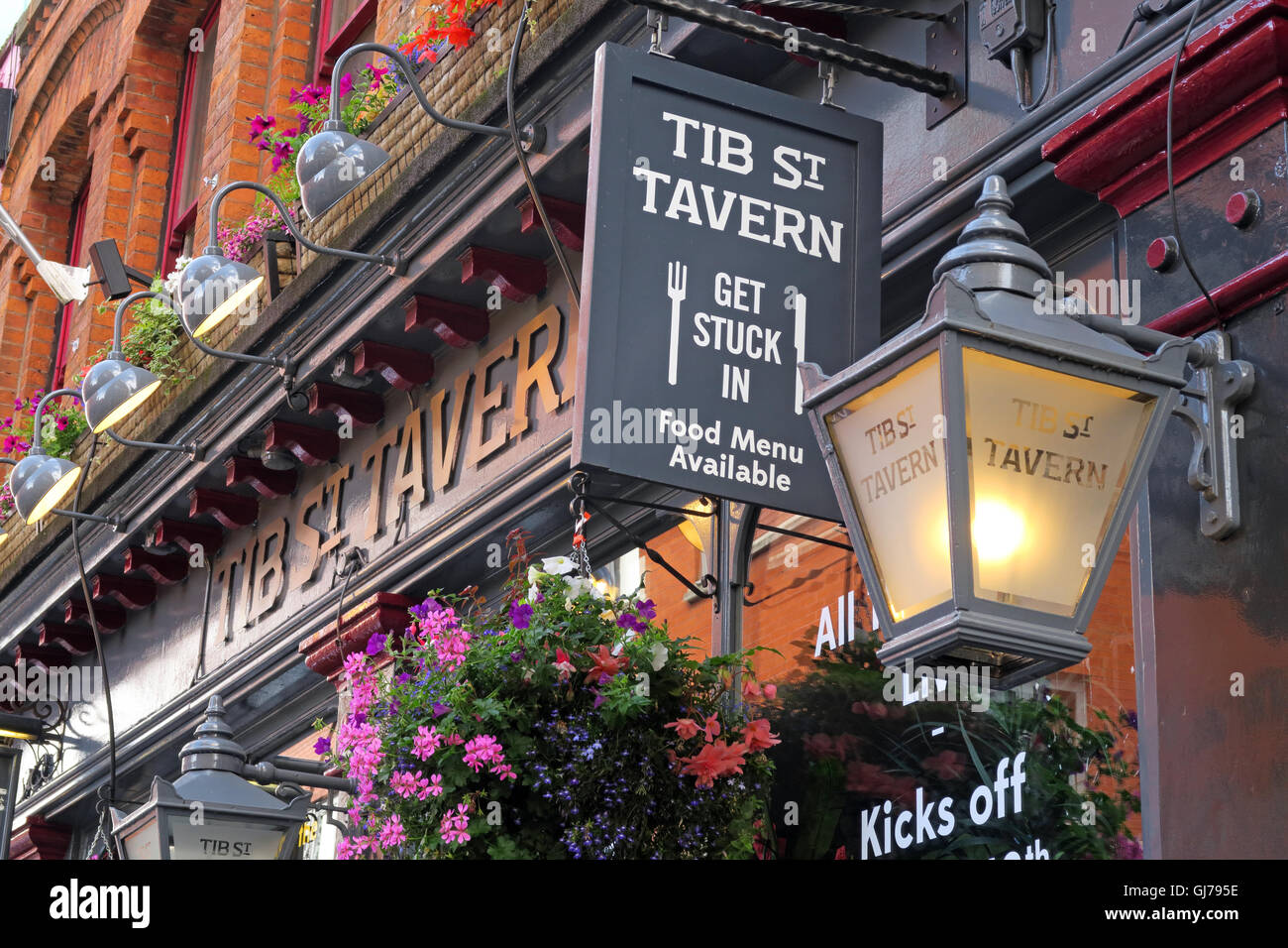 Die Tib St Taverne, nördlichen Viertel, 74 Tib Street, Manchester, North West England, Großbritannien, M4 1LG Stockfoto