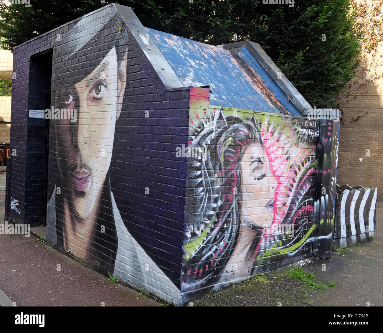 Northern Quarter Artwork, NQ, Manchester, North West England, Großbritannien, M1 1JR Stockfoto