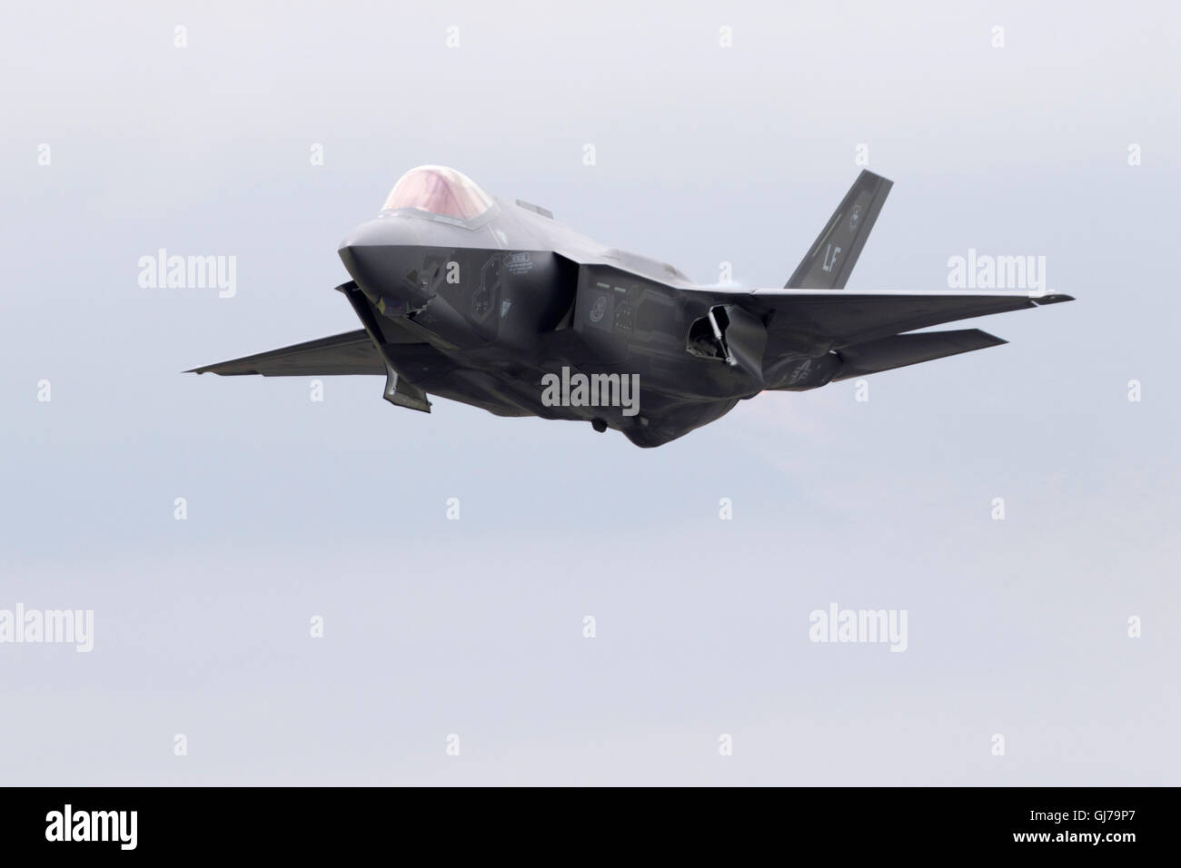 US Marine Corp Lockheed Martin F-35 b Lightning II, den Joint Strike Fighter, VMFAT-501 Stealth bei RIAT 2016 RAF Fairford, Vereinigtes Königreich Stockfoto