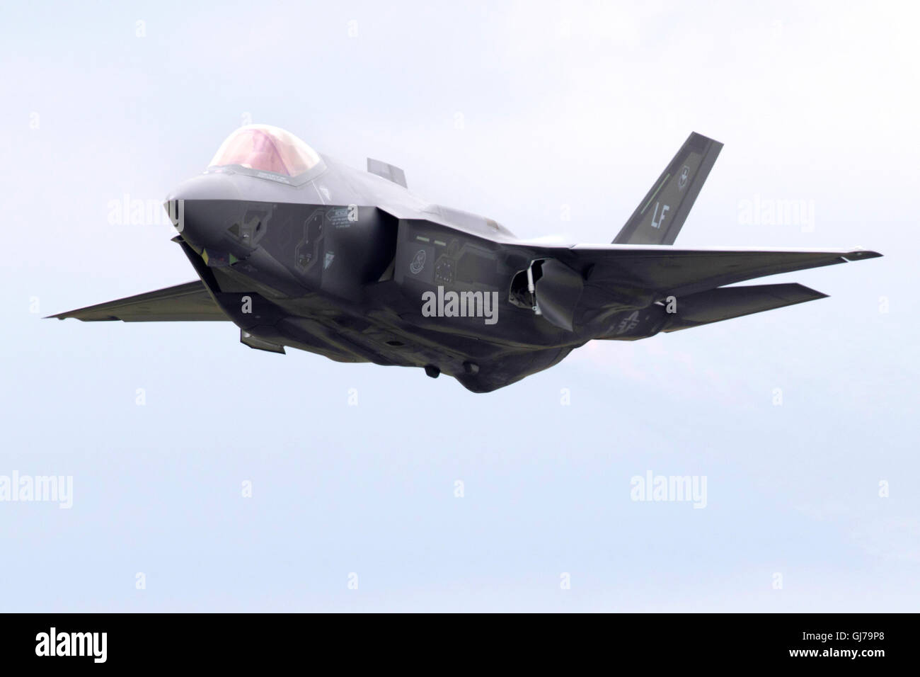 US Marine Corp Lockheed Martin F-35 b Lightning II, den Joint Strike Fighter, VMFAT-501 Stealth bei RIAT 2016 RAF Fairford, Vereinigtes Königreich Stockfoto