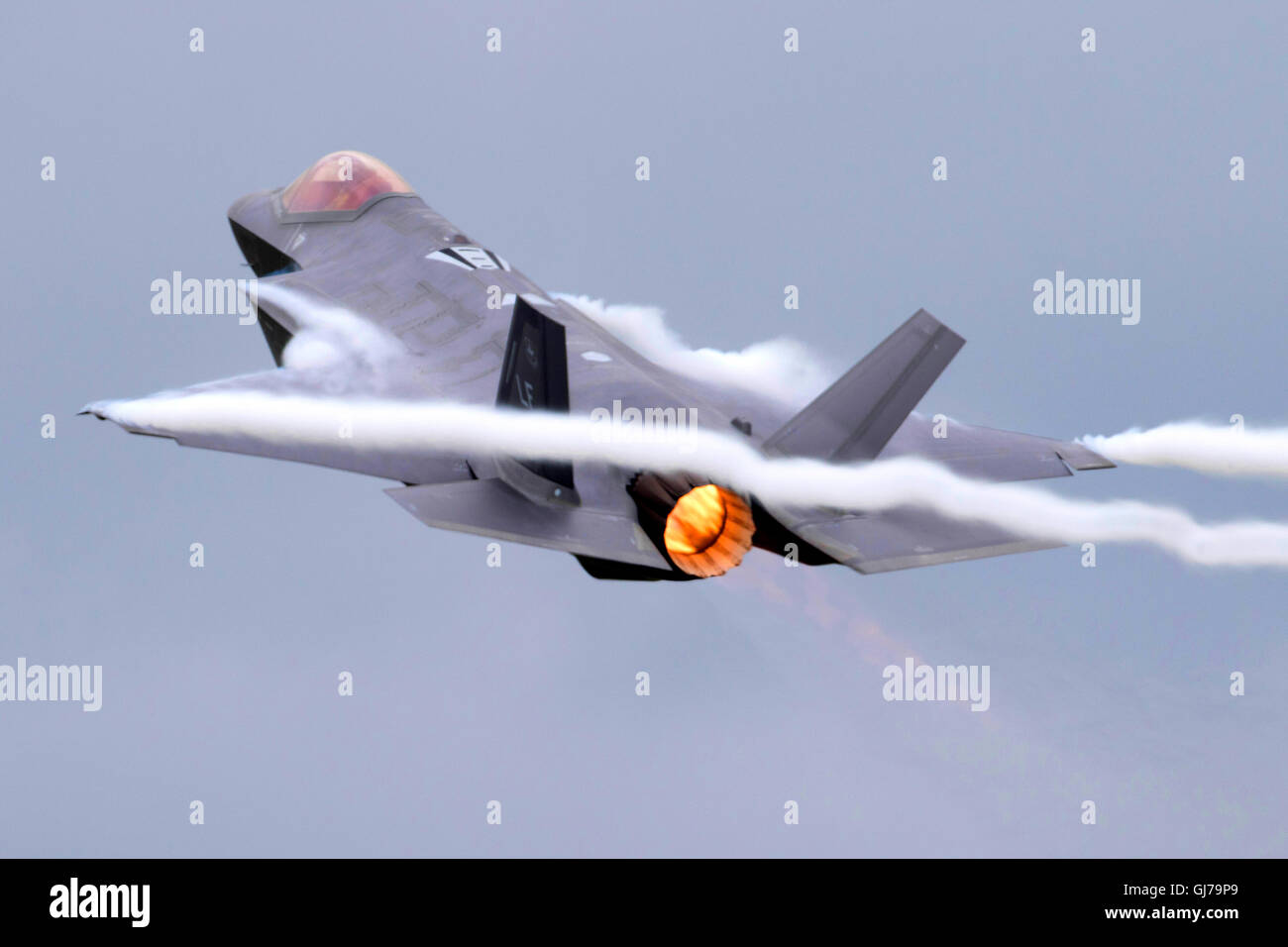US Marine Corp Lockheed Martin F-35 b Lightning II, den Joint Strike Fighter, VMFAT-501 Stealth bei RIAT 2016 RAF Fairford, Vereinigtes Königreich Stockfoto