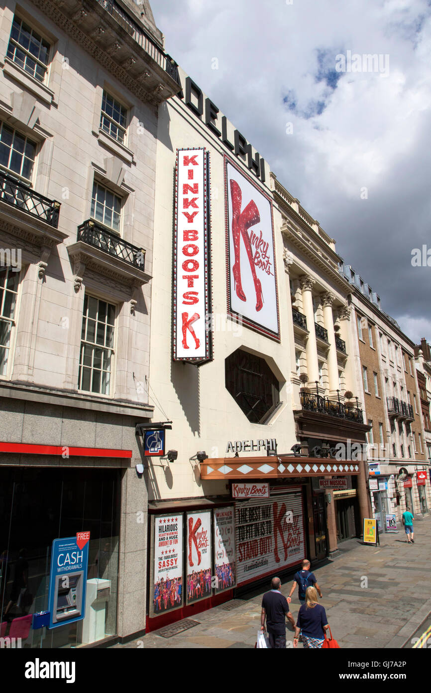 Kinky Boots Musical im Adelphi Theatre am Strand, London Stockfoto